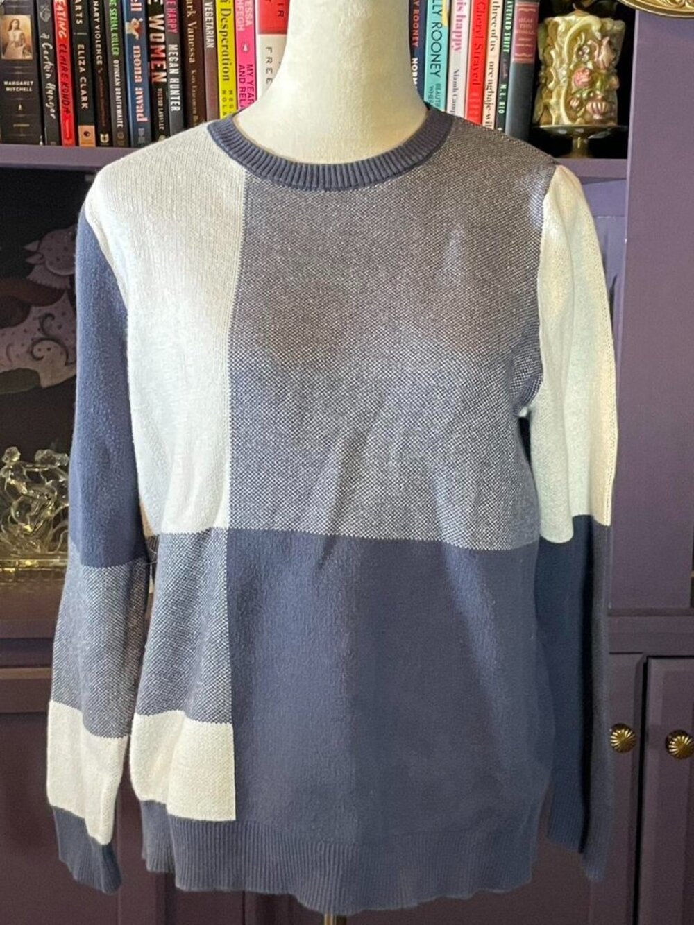 Colorblock Pendleton Crew Neck Sweater